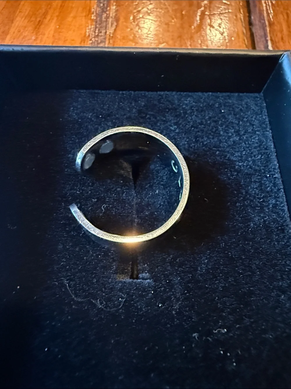 Unisex Polished Silver Olux magnetic Band Ring — Sleek Everyday Style
